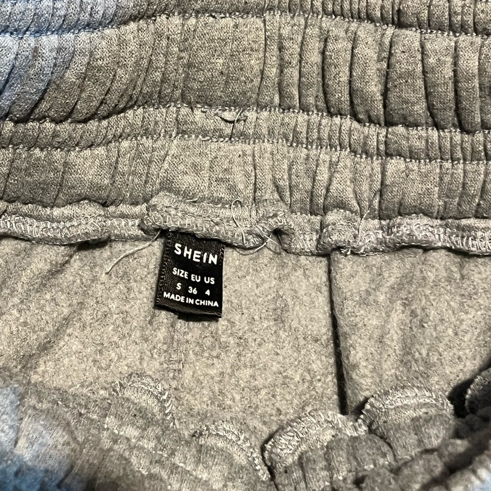 SHEIN Heather Gray Casual Pants